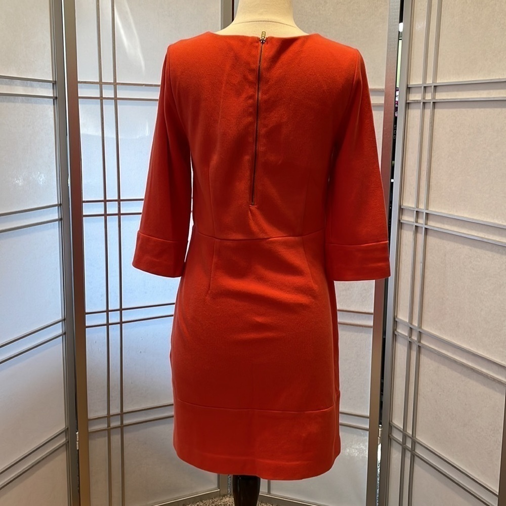 - BANANA Republic Dark Salmon Dress with 3/4 length Sleeves - Picture 2 of 3